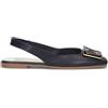 GLORIA SHOES Decollete donna blu in pelle