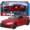 Burago BBURAGO - Alfa Romeo Giulia GTA 2020, Auto Diecast in Scala 1:18, Replica Dettagliata con 4 Aperture, Colore Rosso, Licenza Ufficiale Alfa Romeo, Età Consigliata 3+ Anni