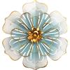 Picfarce Decorazione artistica da parete con fiori in metallo, scultura floreale rustica e moderna, in ferro invecchiato, da appendere alla parete, decorazione per la casa, per interni, cucina, camera da