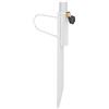 Relaxdays Puntale Reggiombrellone, Supporto da Impilare nel Terreno, Giardino e Camping, Aste Fino a 32 mm, Bianco