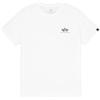 Alpha Industries Maglietta Basic T Small Logo per Uomo White