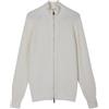 Diana Studio - Giacca con Zip in 100% Lana Merino, Uomo, Maniche Lunghe, Bianco, Taglia L