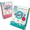 WaVe wash'n'love Wave Washing Family Box - Il Detersivo in Fogli - 100% PLASTIC FREE - 64 lavaggi - Made in Italy - Classic & Sensitive - Ecologico - Biodegradabile - Compostabile
