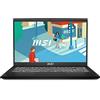 msi Modern 15 B13M-448IT, Notebook 15.6" FHD 60Hz, Intel i5-1335U, Inter Iris Xe, RAM 8GB DDR4 3200MHz, 512GB SSDPCIe 3, WiFi 6, Win 11 Home, Layout e Garanzia ITA, Nero