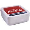 Snips, Porta Sandwich Coca-Cola, Porta Toast 14.5 x 14.5 x 5.5 cm,Contenitori per alimenti, Porta Merenda, Coca-Cola, Made in Italy,