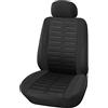 Upgrade4cars Coprisedile Auto Guidatore Nero Universale | Copri Sedile Anteriore | Accessori Auto Interno Gadget