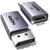 UGREEN Adattatore DisplayPort a HDMI Unidirezionale 4K 30Hz 2K 60Hz 1080P 120Hz Convertitore DisplayPort Maschio a HDMI Femmina in Alluminio Compatibile per Laptop TV Projector (2 Pezzi)