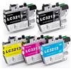 colorfly LC3213 LC-3213XL Compatibili Cartucce d'inchiostro Sostituzione con Brother LC3213 LC3211, per MFC-J491DW J497DW J8950DW J890DW DCP-J572DW J772DW J774DW (5 Pack)