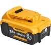 Powarobor DCB184 - Batteria di ricambio agli ioni di litio da 18 V, 5,5 Ah, compatibile con utensili elettrici Dewalt 18 V XR DCB182 DCB183 DCB180 DCB200 DCB206