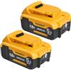 Powarobor 2 pezzi DCB184 18V 5,5Ah Li-ion Batteria di ricambio Compatibile con Dewalt 18V Accumulatori DCB180 DCB182 DCB181 Utensili elettrici
