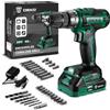 DEKOPRO Kit Trapano a Batteria: DEKOPRO 20V 30 Pezzi Avvitatore a Batteria 40N.m - Con Batterie e Caricabatterie Trapano Avvitatore Per Progetti Domestici, Fai da te