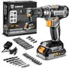 DEKOPRO Kit Trapano a Batteria: DEKOPRO 20V 30 Pezzi Avvitatore a Batteria 40N.m - Con Batterie e Caricabatterie Trapano Avvitatore Per Progetti Domestici, Fai da te
