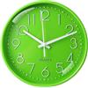 Aolso Orologio da Parete Silenzioso Senza ticchettio, Orologio da Parete Rotondo Alimentato a Batteria, Design Moderno Decorativo al Quarzo per Interni, Cucina, Ufficio (Verde Scuro, 8 Pollici)