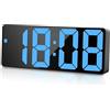flintronic Sveglia Digitale da Comodino, Sveglia da Comodino, con Temperatura, Svegli Digitale da Comodin con Snooze, Suoni e Luminosità Regolabile, USB e Alimentato a Batteria