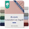 Dreamzie lenzuola con angoli Matrimoniale 180 x 200 cm - Angoli da 35 cm per Materassi Spessi - 100% Microfibra - Rosa Chiaro, Certificato senza Prodotti Chimici (Oeko-TEX)