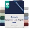 Dreamzie Lenzuolo con Angoli una Piazza e Mezza 135x190/200 cm - Angoli da 35 cm per Materassi Spessi - 100% Microfibra - Blu Scuro, Certificato senza Prodotti Chimici (Oeko-TEX)