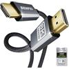 BENFEI 8K Cavo HDMI 2.1 48Gbps 1.8M, Certificato Velocità Ultra Elevata HDMI® Cavi 8K@60Hz 4K@240Hz/165Hz/144Hz/120Hz HDR10+ ARC eARC HDCP2.3 Dolby Vision VRR compatibile con TV/PS5/PS4/ Xbox-Serie X