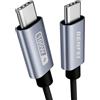 BENFEI Cavo silicone USB C PD 100W 2M [Guscio in alluminio, design intrecciato, antigroviglio], Cavo USB Type C Ricarica Rapida per iPhone 15/15Pro/15Plus/15ProMax MacBook Pro/iPad Pro 2023 Galaxy S23