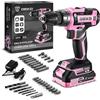 DEKOPRO Kit Trapano a Batteria: DEKOPRO 20V 30 Pezzi Avvitatore a Batteria 40N.m - Con Batterie e Caricabatterie Trapano Avvitatore Per Progetti Domestici, Fai da te