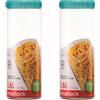 LocknLock 2 contenitori con tappo a vite da 1600ml