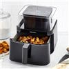 GreenPan Clear View Friggitrice ad aria 7 litri,13 programmi con finestra 360°