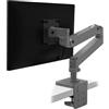 Ergotron LX Pro Premium - Supporto da scrivania per monitor piatto curvo fino a 34, VESA 75x75mm o 100x100mm, colore: Grigio scuro