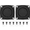 sourcing map Membrana vibrante passiva da 5,1 cm, membrana vibrante in gomma, diaframma vibrante in gomma, subwoofer per sostituzione altoparlanti bassi, (con 8 viti)