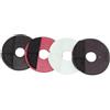 Umbria Equitazione Rosette in Gomma con Chiusura con Strap Set 2pz Nero