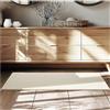 tectake® Tappeto Salotto, Tappeto Pelo Corto, Tappeto Salotto Design Elegante, Tappeto Lavabile in Lavatrice, Ideale per Sala da Pranzo, Camera da Letto e Studio - Beige, 60x110 cm