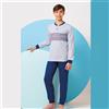 GRANCHIO Pigiama Lungo Ragazzo 11-16a GRANCHIO Cod. GP4154 - grigio