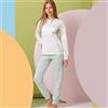 GRANCHIO Pigiama Lungo Ragazza 11-16a GRANCHIO Cod. GP7132 - verde