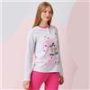 GRANCHIO Pigiama Lungo Ragazza 11-16a GRANCHIO Cod. GP7133 - grigio