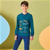 GRANCHIO Pigiama Lungo Bimbo 3-10a GRANCHIO Cod. GP4146 - verde