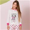 GRANCHIO Pigiama Lungo Bimba 3-10a GRANCHIO Cod. GP7125 - rosa