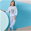 GRANCHIO Pigiama Lungo Bimba 3-10a GRANCHIO Cod. GP7125 - azzurro