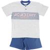 GRANCHIO Pigiama Corto Ragazzo 11-16a GRANCHIO Cod. GP4158 - GRIGIO
