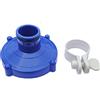 Algenschnapper Adattatore per Tubo per Piscina su impianto di filtraggio per Piscine Quick-up di Intex e Bestway (Ø 80 mm su Ø 32 mm) con Fascetta per Tubo Flessibile