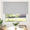 vidaXL Tenda a rullo oscurante grigio chiaro 155x130cm larghezza del tessuto 151,6cm