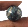 Certificato Naturale Persiano Blu Turchese 17.45 KT Rotondo Cabochon Gemma C2892