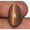 Naturale 15.65 Carato Pera Cabochon Marrone Gatto Occhio Gemma Certificato C3099