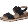 CAPRICE Sandali da donna piatti in pelle da cerimonia, Marrone (Cognac Nappa), 38 EU