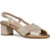 Geox D AURELY 50 A, Sandalo con Tacco Donna, Lt Gold, 38 EU