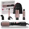 Bellissima Imetec Spazzola ad Aria Calda 5 in 1 per Capelli Lisci, Mossi e Ricci - 5 Accessori in Ceramica, 1000W, Beauty Bag inclusa | GH30 1000