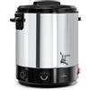 Klarstein Biggie Sterilizzatore Meccanico per Conserve 25 L in Acciaio Inox con Rubinetto in Acciaio Inox, 1800 W, 30-110 °C, Timer, Vin Brulé