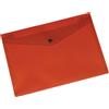 Q-Connect Busta portadocumenti con bottone Q-Connect A5 in PP rosso - KF03605