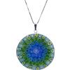 LE GEMME DI VENEZIA Collana Donna Con Pendente Murrina Milefiori Venezia In Vetro Originale Di Murano E Argento 925 Diametro 36N AR (COLORE 04)