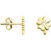 SOFIA MILANI - Orecchini da Donna in Argento 925 - Placcati in Oro e con Pietra Zircone - Orecchino a Perno a Fiore - E2583