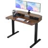 HUANUO 100 x 60 cm Scrivania con Cassetti, Supporto a Morsetto a C, Scrivania Regolabile in Altezza, Scrivania Stand Up per Ufficio Domestico con 4 Altezza
