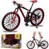 GYHWOFUL Finger BMX Bicicletta Modello 1:10 - Miniatura Mountain Bike in Lega, Decorazione realistica Bicicletta da collezione & Regalo per adulti