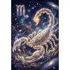ASDFGHJKLZA Puzzle Zodiaco Scorpione 1000 Pezzi, Regalo per collezionisti